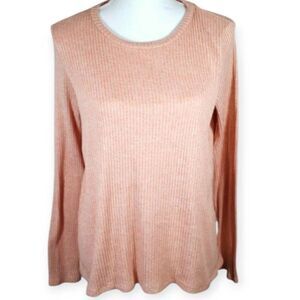 AMERICAN EAGLE PEACH RIBBED SWEATER SZ.M EUC.